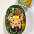 ♡アリスmama♡'s cooksnap of when they made 幼稚園 お弁当 キャラ弁♡ぶたくん.