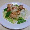 ☆Pisca☆'s cooksnap of when they made 回鍋肉風♬｡.キャベツと鶏もも炒め.