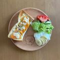 0_maru's cooksnap of when they made トーストバリエ＊柿とチーズのトースト.