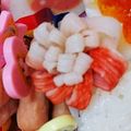 しーま♪'s cooksnap of when they made お弁当に♪カニカマのくるくるフラワー☆.