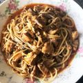 ほっほ's cooksnap of when they made フライパンひとつで鯖ナポリタン.