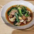 amyflower's cooksnap of when they made マッシュルームと小松菜のオイスター炒め.