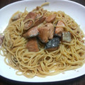 夏たっき's cooksnap of when they made たっぷりきのことサーモンの和風パスタ.