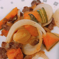 クックS5N2AF☆'s cooksnap of when they made かぼちゃと豚肉の万能味ソース炒め.