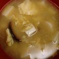 kzr孤鳩's cooksnap of when they made 椎茸と卵の味噌汁.