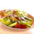 かっちゃん杉's cooksnap of when they made パストラミビーフとたっぷり野菜サラダ☆.