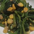 ヨシヨッシー's cooksnap of when they made ほうれん草とコーンのバター醤油炒め.