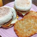 あんまかろん☆'s cooksnap of when they made コストコパティでソーセージエッグマフィン.