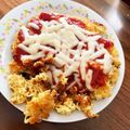 あゆん＾＾'s cooksnap of when they made インスタントラーメンで　ラーメンピザ.