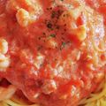 『ゆきりん』's cooksnap of when they made 海老のトマトクリームパスタ.