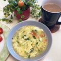 kpえもん♪'s cooksnap of when they made ふわふわ卵の豆苗スープ.