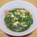 payaちゃん's cooksnap of when they made とろとろ春菊たっぷりスープ♪.