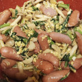 クック0W2HHN☆'s cooksnap of when they made 小松菜ときのことウインナーの卵炒め.