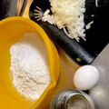 大阪のちゃーちゃん's cooksnap of when they made 簡単モチモチ♡しゃくし菜とチーズのチヂミ.