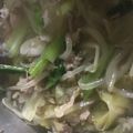 Cook♪Tacos's cooksnap of when they made 簡単◎豚こま切れでもつ鍋風一人鍋.