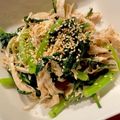 ドドレミ♪'s cooksnap of when they made 春菊とむね肉のポン酢和え.