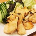 かなりんココりん's cooksnap of when they made むね肉とエリンギの生姜焼き！ツルコリ食感.
