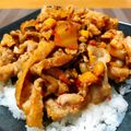 toshi♫'s cooksnap of when they made ☆まろやか豚キムチ☆.