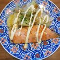 プルンバゴ's cooksnap of when they made 鮭とじゃが芋&玉ねぎで.
