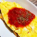 kinniko's cooksnap of when they made 半熟とろとろ＊チキンライスのオムライス.