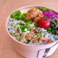 hiroerico's cooksnap of when they made 水菜と桜えびの混ぜ混ぜご飯✿.