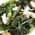 かとりーな♪'s cooksnap of when they made 春菊とむね肉のポン酢和え.