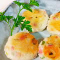 キッチン☆福にゃん's cooksnap of when they made もっちり♡里芋と紅生姜のおやき.