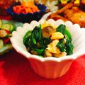 ✽チョコⅠＨ✽'s cooksnap of when they made ほうれん草ときのこのポン酢和え.
