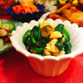 ✽チョコⅠＨ✽'s cooksnap of when they made ほうれん草ときのこのポン酢和え.