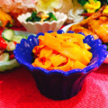 ✽チョコⅠＨ✽'s cooksnap of when they made 簡単　ひらひら人参のカレー粉チーズ和え.