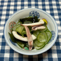にきけん's cooksnap of when they made ❤げそとわかめときゅうりの和え物❤.