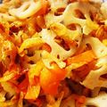 earth。's cooksnap of when they made 簡単！美味！蓮根と桜えびの塩きんぴら.