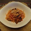 melmarilyn's cooksnap of when they made なすとベーコンのトマトソースパスタ.
