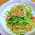 ちーまぐ's cooksnap of when they made 惣菜屋さんの黒酢春雨の中華風サラダ.