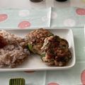 maahoo's cooksnap of when they made 簡単！余ったセロリの葉でハンバーグ☆.