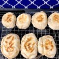 ぽこチャン's cooksnap of when they made お好み焼き粉でおやき２種.