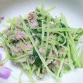 kashikon's cooksnap of when they made 豆苗とツナの塩炒め.