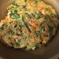 ようさんママ's cooksnap of when they made 全粒粉のニラチヂミ。.