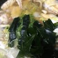 emi0015's cooksnap of when they made 梅でさっぱり 白だし豚しゃぶ鍋.