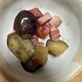 お豆腐母さん's cooksnap of when they made ☺お弁当に♪茄子とベーコンの簡単炒め物☺.