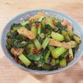 ⁂山暮らしわんこ⁂'s cooksnap of when they made 信州＊野沢菜の油炒め.