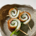 サクマくん's cooksnap of when they made 簡単おつまみ☆ちくわの大葉＆梅肉巻き◎.