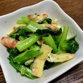 ☆さぶ☆☆'s cooksnap of when they made 仙台雪菜と油揚げの梅和え.