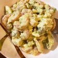 クックT1B87H☆'s cooksnap of when they made ♡ゆで卵が入ったエビとアボカドのサラダ.