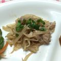 ほあちん's cooksnap of when they made レンジde簡単♪豚こまもやし.