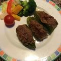 パステルブルー's cooksnap of when they made 簡単で美味しい肉詰めピーマン。.