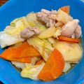 e2yu's cooksnap of when they made キャベツ新じゃが鶏モモのあっさり煮.