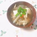yesmama's cooksnap of when they made 免疫力アップ！けんちん汁風すまし汁.