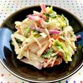 お料理ニャロメ's cooksnap of when they made 大根・白菜とカニカマの胡麻風味マヨサラダ.