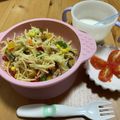 こまっちぇ's cooksnap of when they made １歳から幼児のꉂ簡単！きのこ和風パスタ♡.